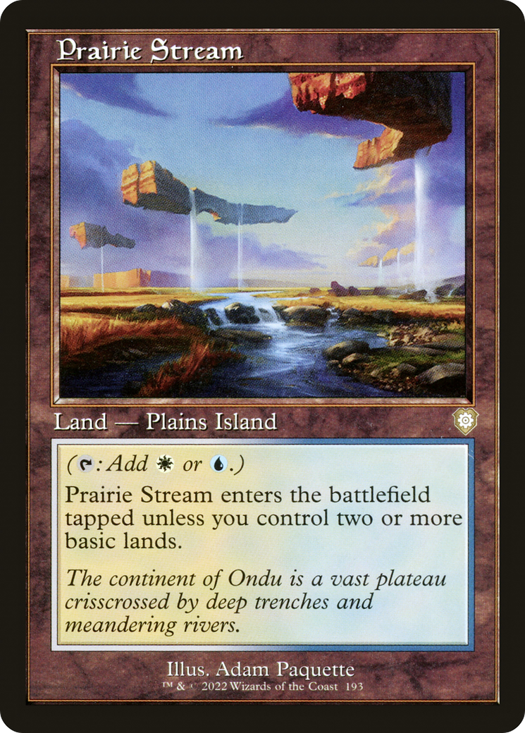 Prairie Stream (BRC-193) - The Brothers' War Commander - Premium MTG Single from Wizards of the Coast - Just $0.08! Shop now at Game Crave Tournament Store