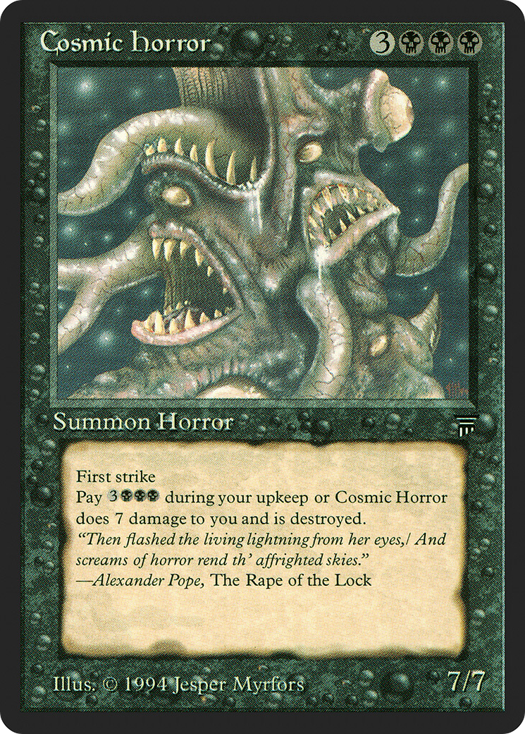 Cosmic Horror (LEG-092) - Legends - Premium MTG Single from Wizards of the Coast - Just $3.16! Shop now at Game Crave Tournament Store