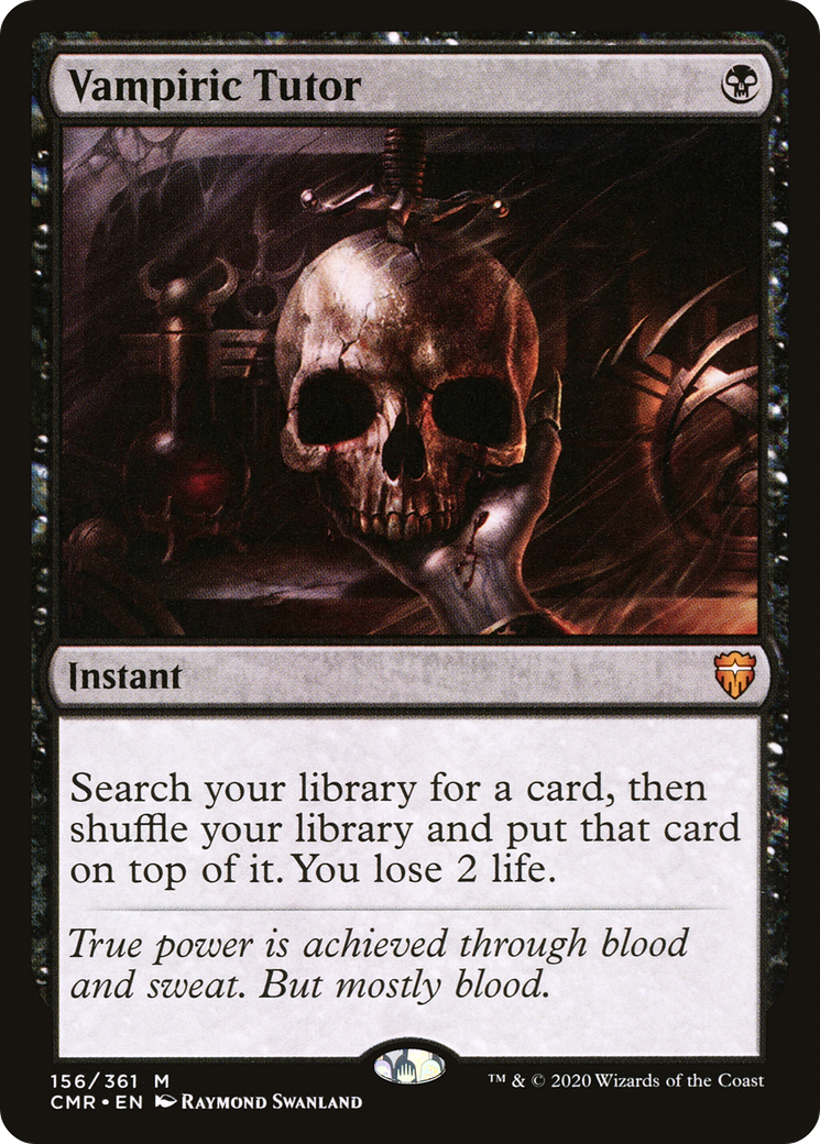 Vampiric Tutor (CMR-156) - Commander Legends - Premium MTG Single from Wizards of the Coast - Just $12.94! Shop now at Game Crave Tournament Store