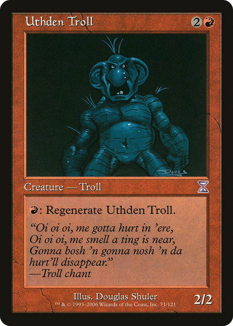 Uthden Troll (TSB-071) - Time Spiral Timeshifted - Premium MTG Single from Wizards of the Coast - Just $0.08! Shop now at Game Crave Tournament Store