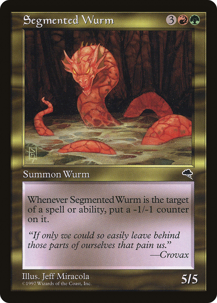 Segmented Wurm (TMP-269) - Tempest - Premium MTG Single from Wizards of the Coast - Just $0.08! Shop now at Game Crave Tournament Store