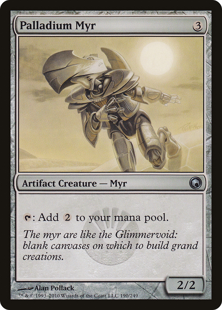 Palladium Myr (SOM-190) - Scars of Mirrodin Foil - Premium MTG Single from Wizards of the Coast - Just $3.29! Shop now at Game Crave Tournament Store