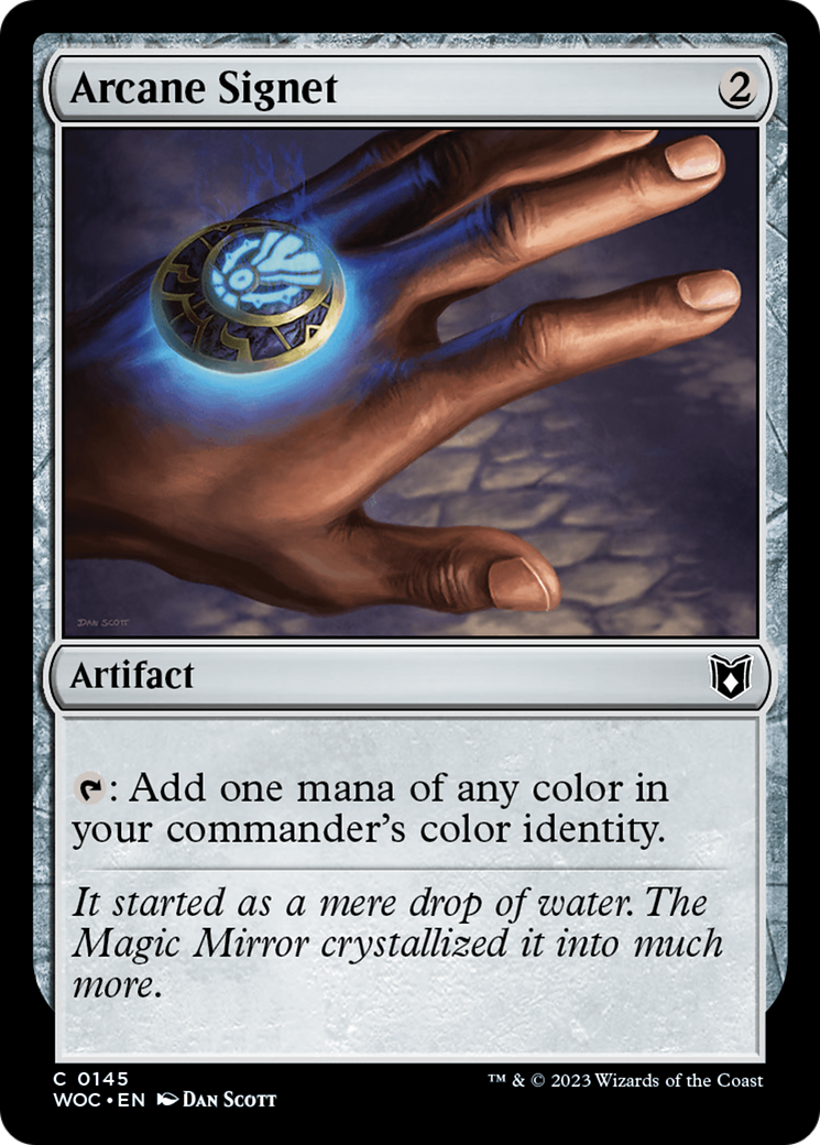 Arcane Signet (WOC-145) - Wilds of Eldraine Commander - Premium MTG Single from Wizards of the Coast - Just $0.62! Shop now at Game Crave Tournament Store