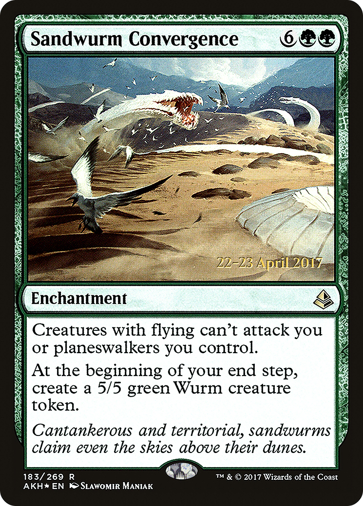 Sandwurm Convergence (PAKH-183S) - Amonkhet Promos Foil - Premium MTG Single from Wizards of the Coast - Just $1.42! Shop now at Game Crave Tournament Store