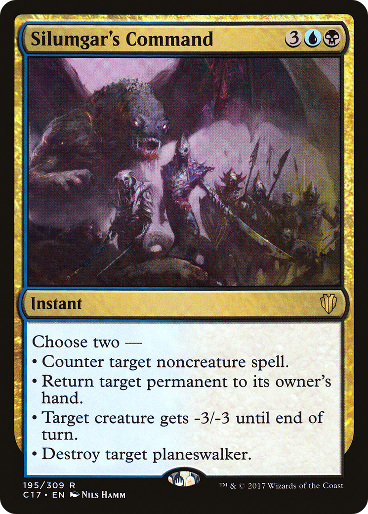 Silumgar's Command (C17-195) - Commander 2017 - Premium MTG Single from Wizards of the Coast - Just $0.08! Shop now at Game Crave Tournament Store