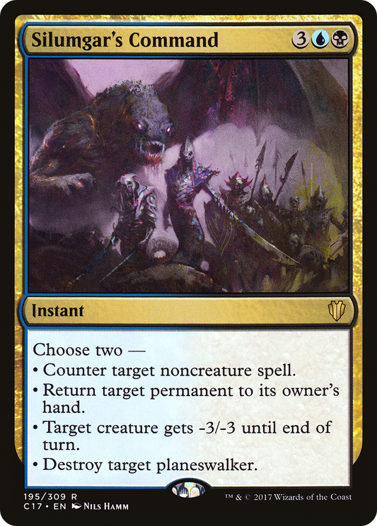 Silumgar's Command (C17-195) - Commander 2017 - Premium MTG Single from Wizards of the Coast - Just $0.08! Shop now at Game Crave Tournament Store