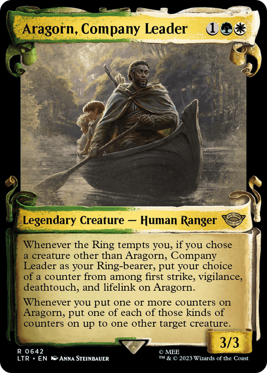 Aragorn, Company Leader (LTR-642) - The Lord of the Rings: Tales of Middle-earth: (Showcase) - Premium MTG Single from Wizards of the Coast - Just $0.61! Shop now at Game Crave Tournament Store