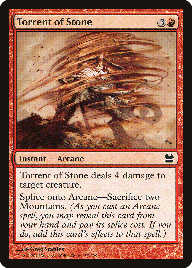 Torrent of Stone (MMA-137) - Modern Masters Foil - Premium MTG Single from Wizards of the Coast - Just $0.08! Shop now at Game Crave Tournament Store