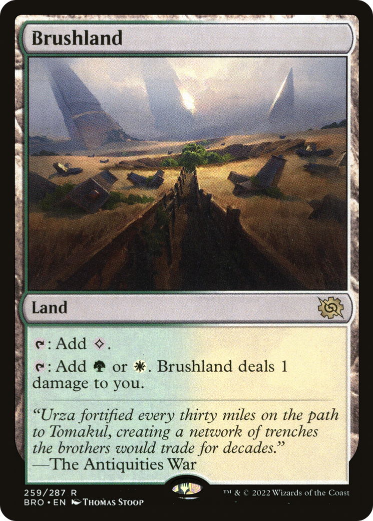 Brushland (BRO-259) - The Brothers' War Foil - Premium MTG Single from Wizards of the Coast - Just $1.50! Shop now at Game Crave Tournament Store
