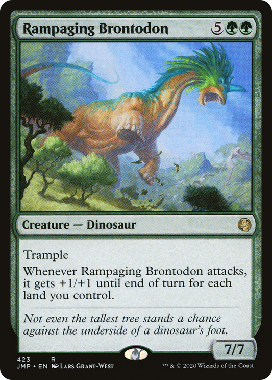 Rampaging Brontodon (JMP-423) - Jumpstart - Premium MTG Single from Wizards of the Coast - Just $0.08! Shop now at Game Crave Tournament Store