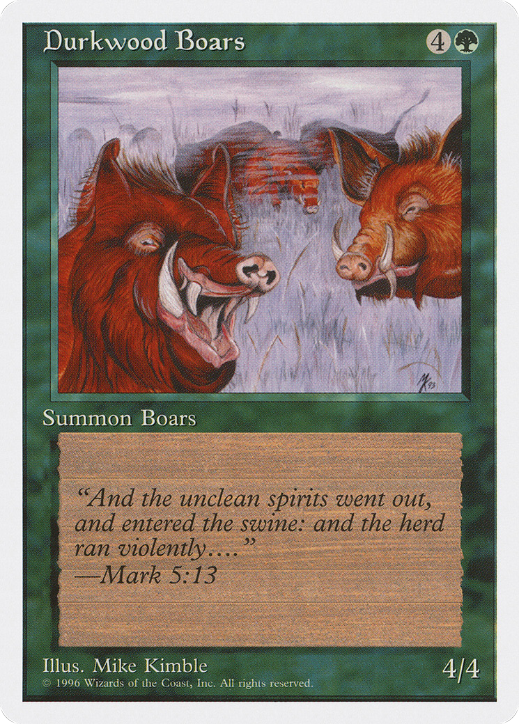 Durkwood Boars (ITP-039) - Introductory Two-Player Set - Premium MTG Single from Wizards of the Coast - Just $0.24! Shop now at Game Crave Tournament Store