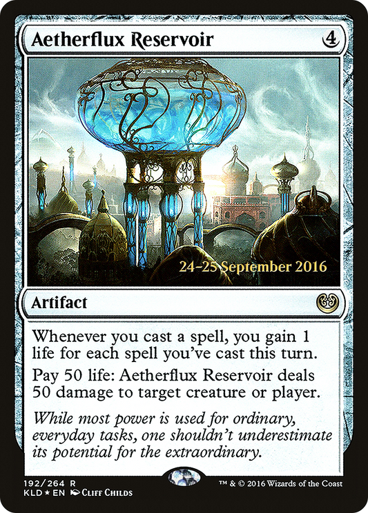 Aetherflux Reservoir (PKLD-192S) - Kaladesh Promos Foil - Premium MTG Single from Wizards of the Coast - Just $5.54! Shop now at Game Crave Tournament Store