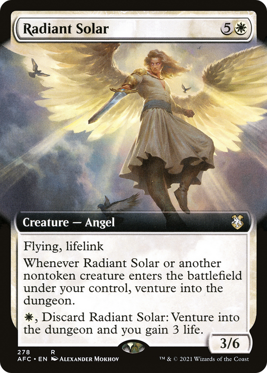 Radiant Solar (AFC-278) - Forgotten Realms Commander: (Extended Art) - Premium MTG Single from Wizards of the Coast - Just $0.48! Shop now at Game Crave Tournament Store