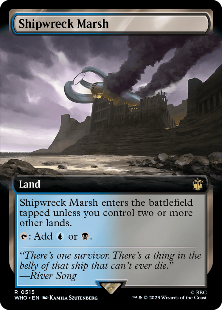 Shipwreck Marsh (WHO-515) - Doctor Who: (Extended Art) - Premium MTG Single from Wizards of the Coast - Just $0.85! Shop now at Game Crave Tournament Store