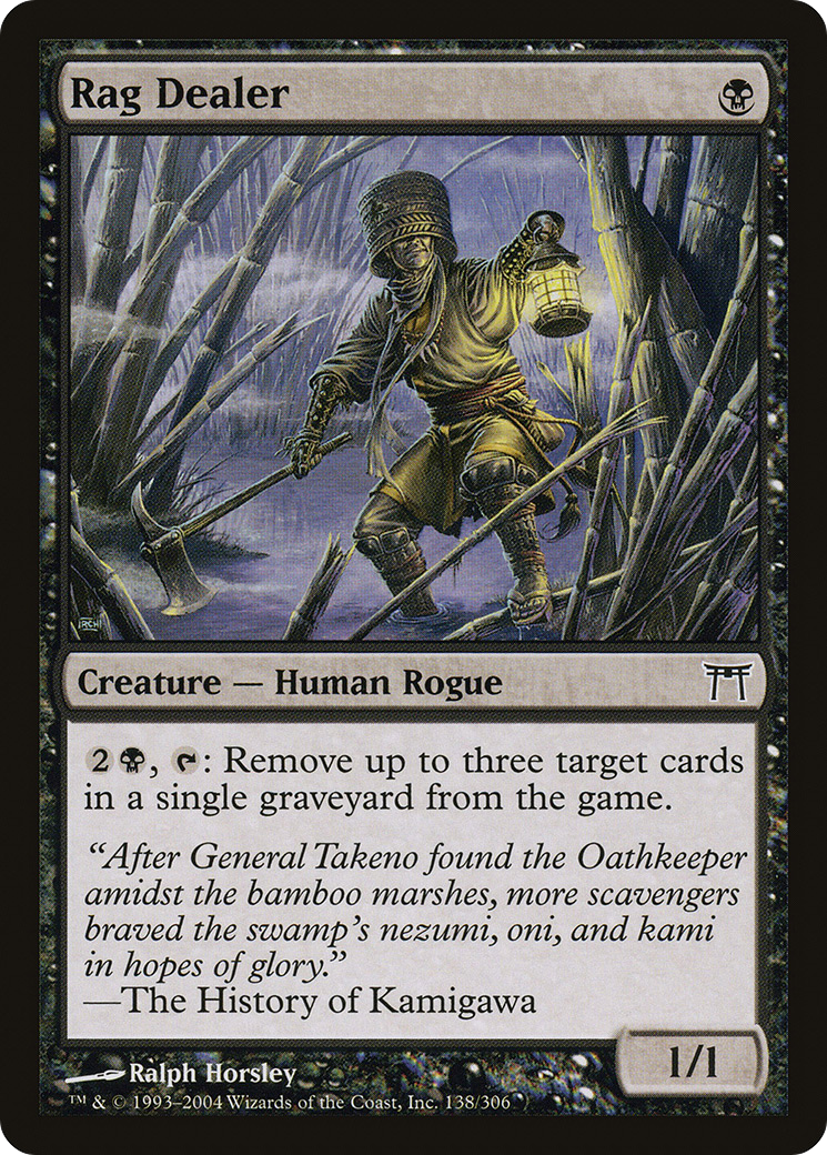 Rag Dealer (CHK-138) - Champions of Kamigawa Foil - Premium MTG Single from Wizards of the Coast - Just $0.08! Shop now at Game Crave Tournament Store