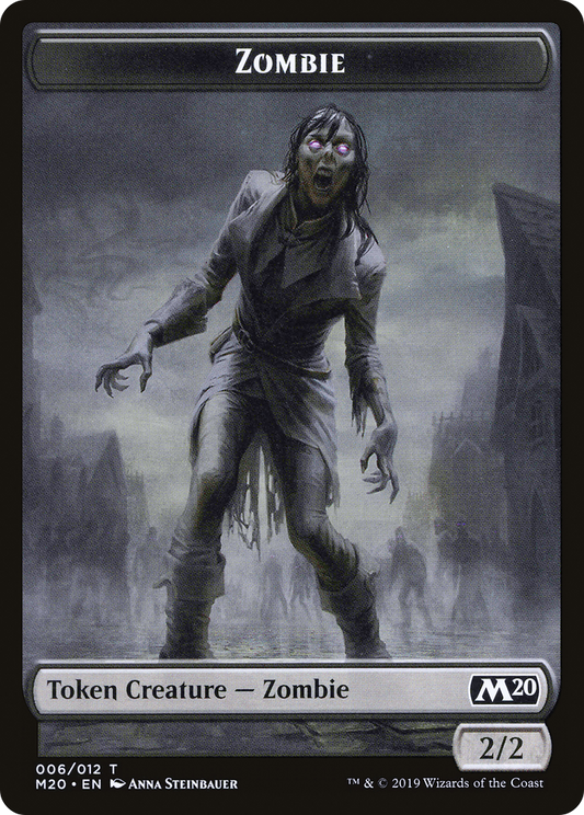 Zombie (TM20-006) - Core Set 2020 Tokens - Premium MTG Single from Wizards of the Coast - Just $0.08! Shop now at Game Crave Tournament Store