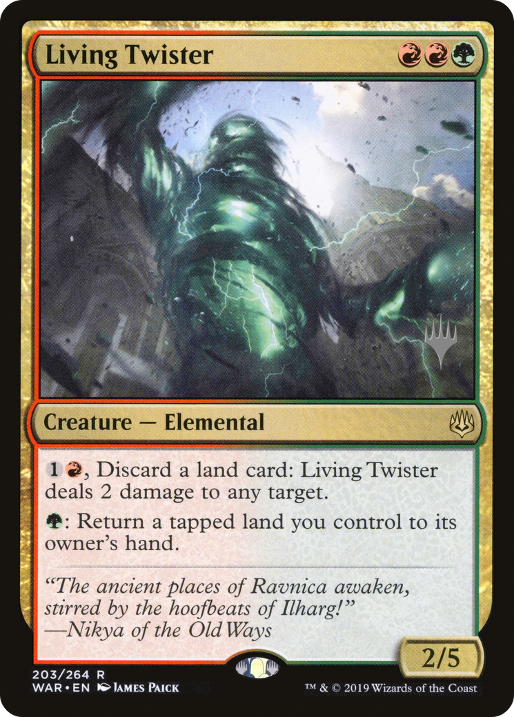 Living Twister (PWAR-203P) - War of the Spark Promos - Premium MTG Single from Wizards of the Coast - Just $0.13! Shop now at Game Crave Tournament Store