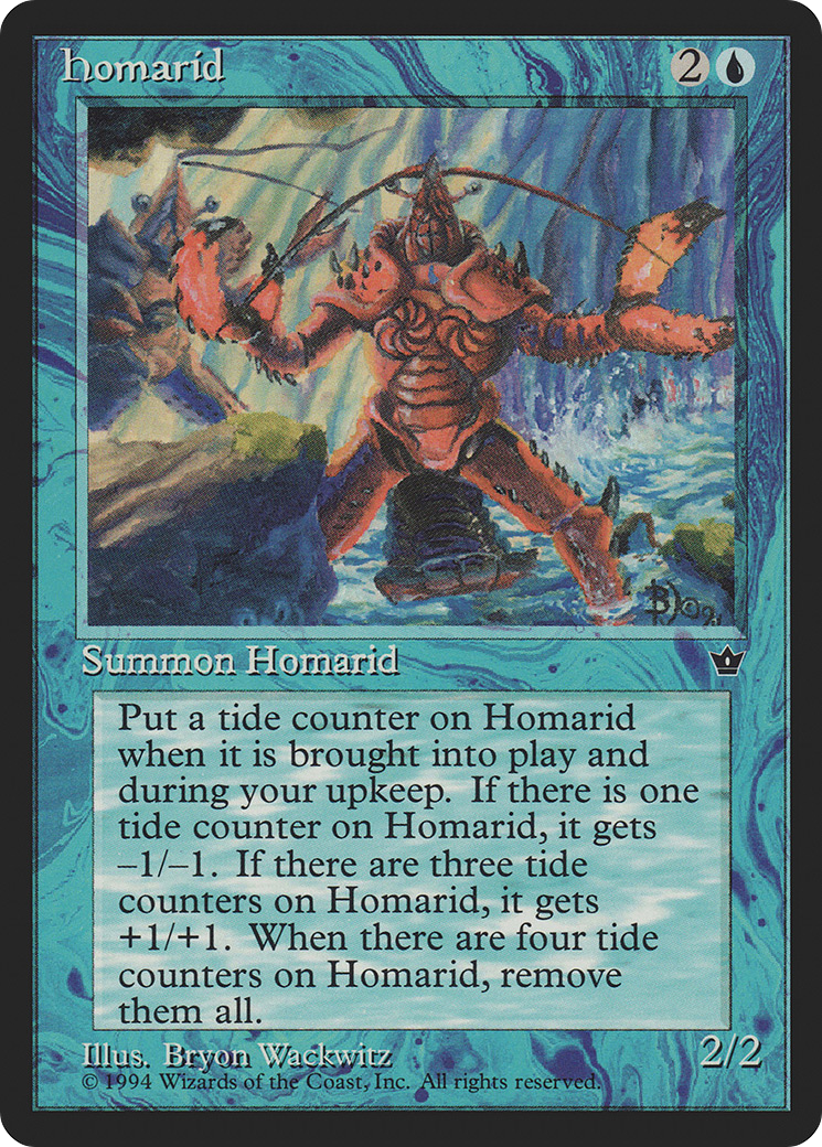 Homarid (FEM-19D) - Fallen Empires - Premium MTG Single from Wizards of the Coast - Just $0.08! Shop now at Game Crave Tournament Store