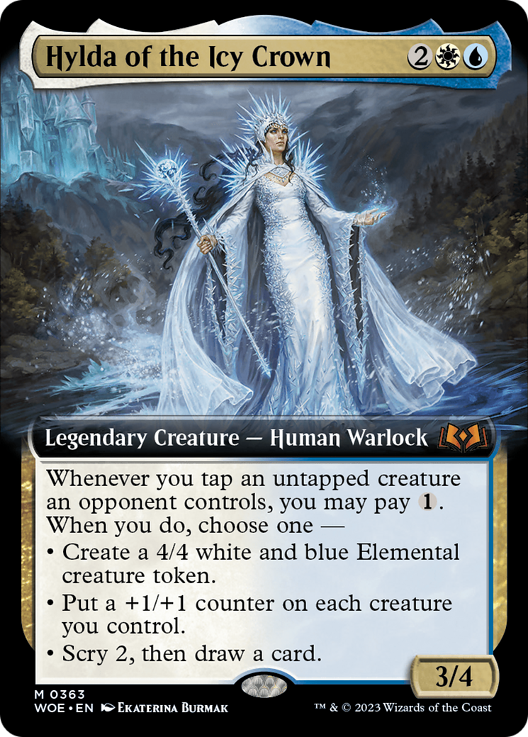 Hylda of the Icy Crown (WOE-363) - Wilds of Eldraine: (Extended Art) - Premium MTG Single from Wizards of the Coast - Just $1.40! Shop now at Game Crave Tournament Store