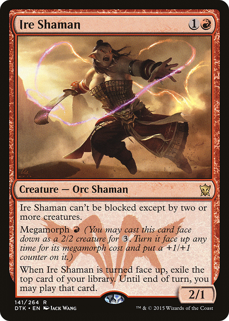Ire Shaman (DTK-141) - Dragons of Tarkir Foil - Premium MTG Single from Wizards of the Coast - Just $0.25! Shop now at Game Crave Tournament Store