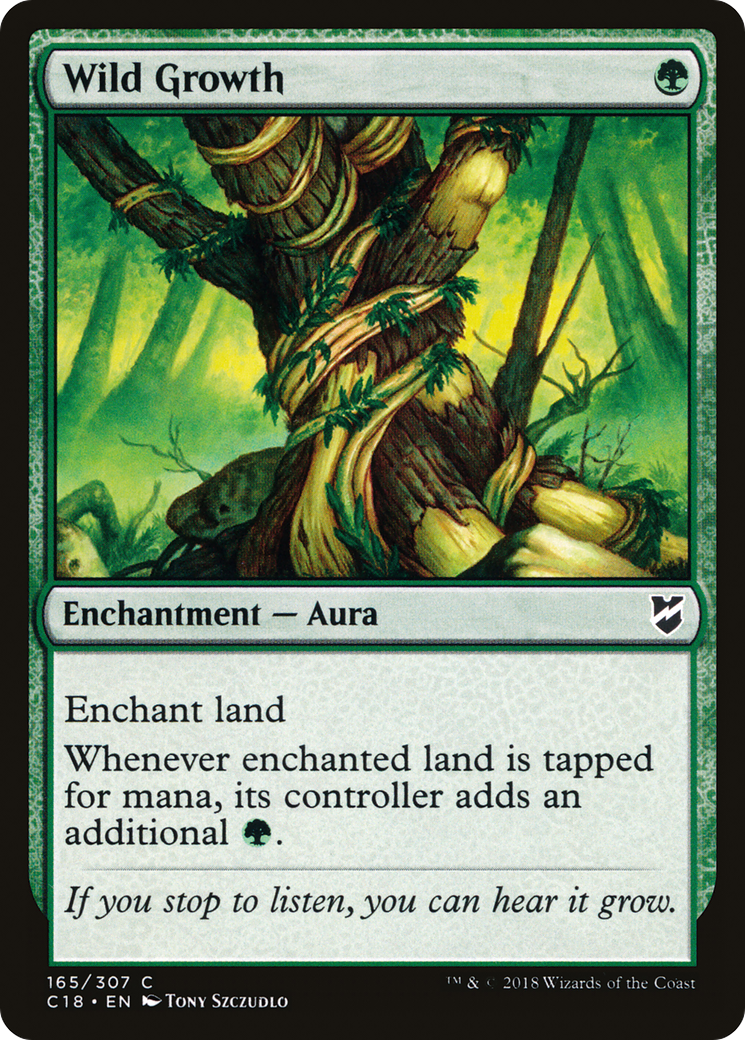 Wild Growth (C18-165) - Commander 2018 - Premium MTG Single from Wizards of the Coast - Just $0.31! Shop now at Game Crave Tournament Store