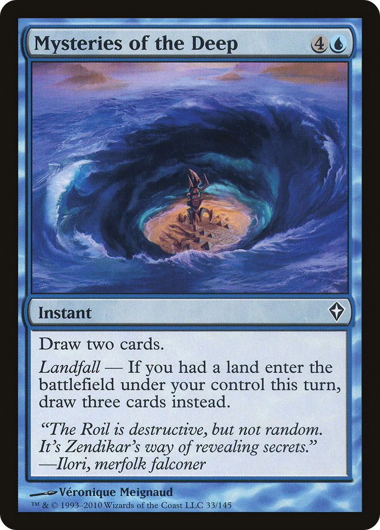 Mysteries of the Deep (WWK-033) - Worldwake Foil - Premium MTG Single from Wizards of the Coast - Just $0.08! Shop now at Game Crave Tournament Store