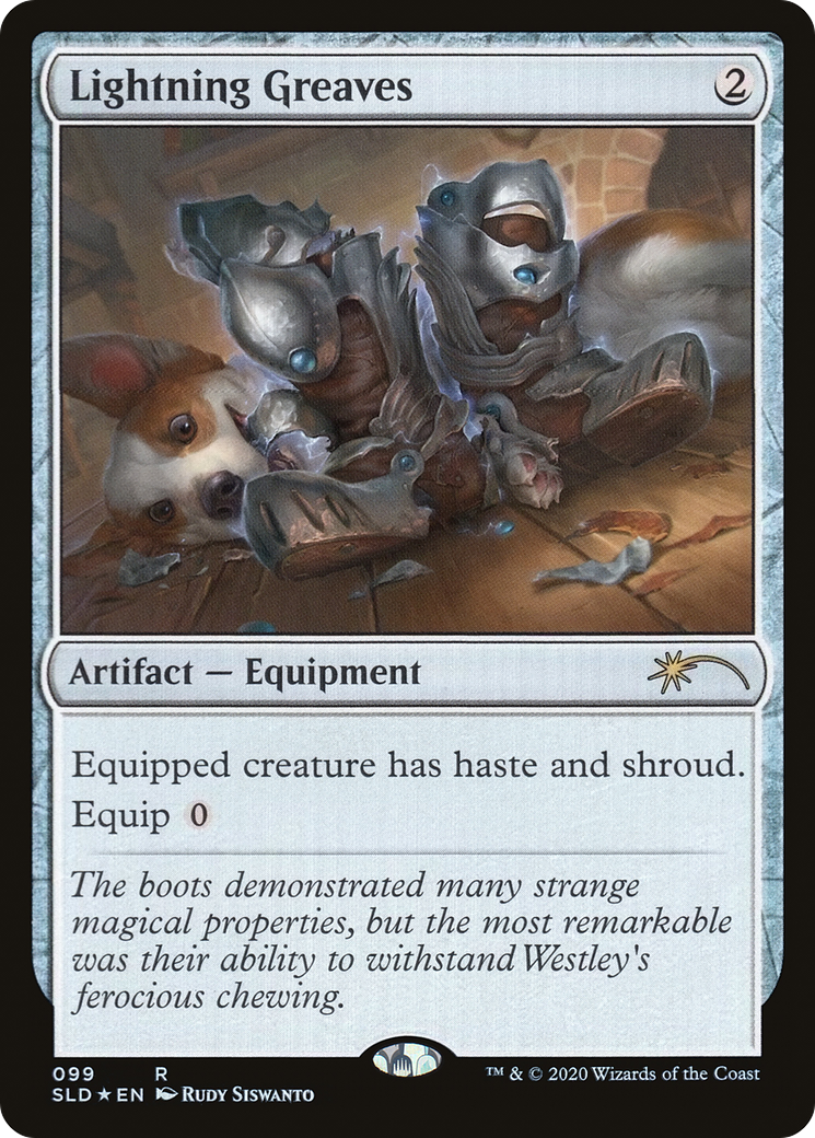 Lightning Greaves (SLD-099) - Secret Lair Drop Foil - Premium MTG Single from Wizards of the Coast - Just $7.04! Shop now at Game Crave Tournament Store