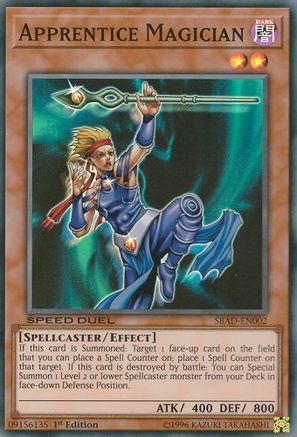 Apprentice Magician (SBAD-EN002) - Speed Duel: Attack from the Deep 1st Edition - Premium Yugioh Single from Konami - Just $0.66! Shop now at Game Crave Tournament Store