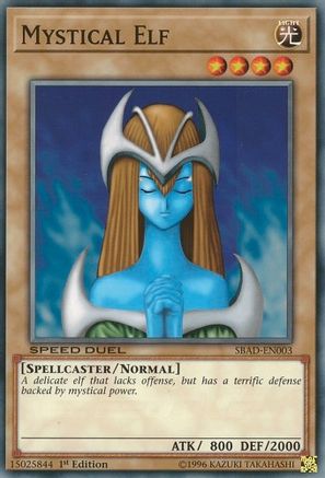 Mystical Elf (SBAD-EN003) - Speed Duel: Attack from the Deep 1st Edition - Premium Yugioh Single from Konami - Just $0.25! Shop now at Game Crave Tournament Store
