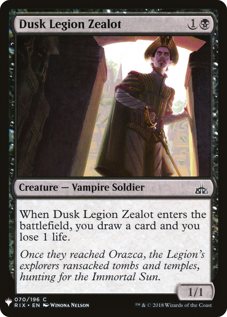 Dusk Legion Zealot (MB1-644) - Mystery Booster - Premium MTG Single from Wizards of the Coast - Just $0.22! Shop now at Game Crave Tournament Store