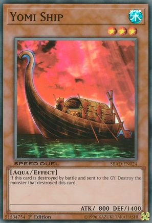 Yomi Ship (SBAD-EN024) - Speed Duel: Attack from the Deep 1st Edition - Premium Yugioh Single from Konami - Just $0.52! Shop now at Game Crave Tournament Store