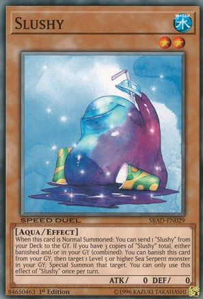 Slushy (SBAD-EN029) - Speed Duel: Attack from the Deep 1st Edition - Premium Yugioh Single from Konami - Just $0.25! Shop now at Game Crave Tournament Store