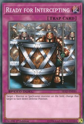 Ready for Intercepting (SBAD-EN044) - Speed Duel: Attack from the Deep 1st Edition - Premium Yugioh Single from Konami - Just $0.25! Shop now at Game Crave Tournament Store