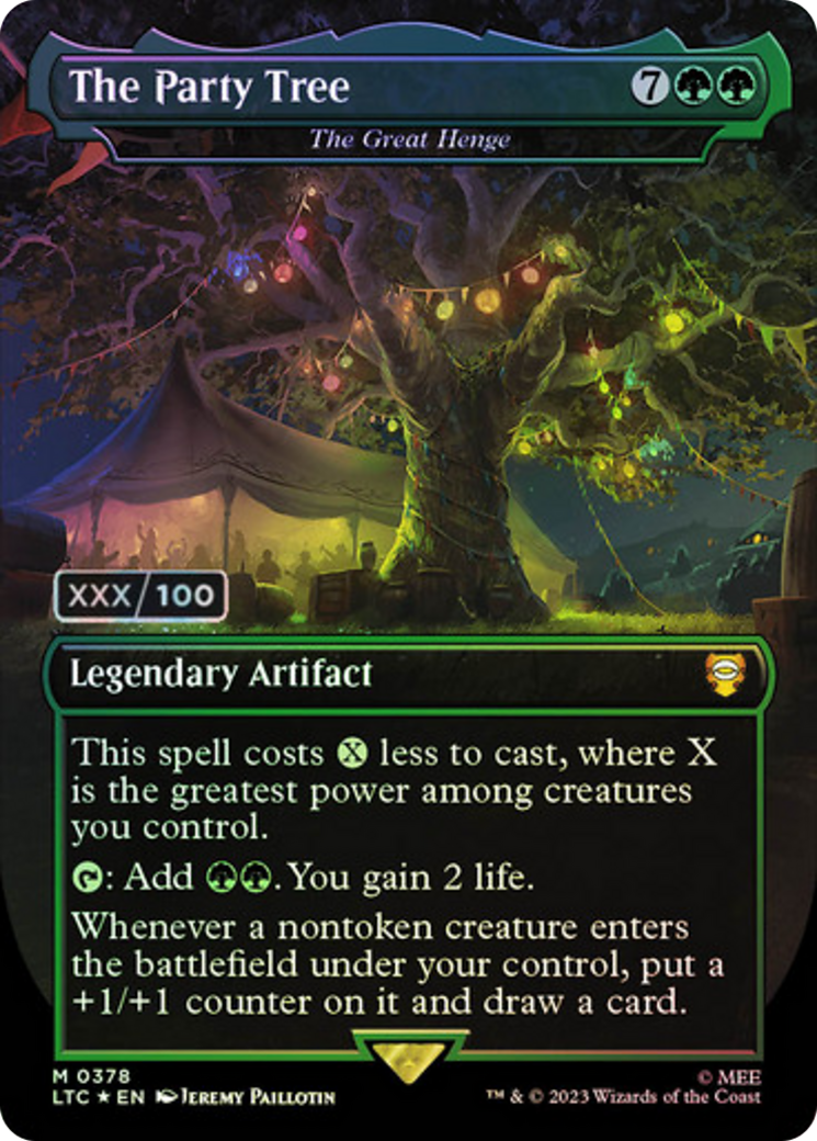 The Great Henge (LTC-378Z) - Tales of Middle-earth Commander / The Party Tree (Borderless) Foil - Premium MTG Single from Wizards of the Coast - Just $0! Shop now at Game Crave Tournament Store