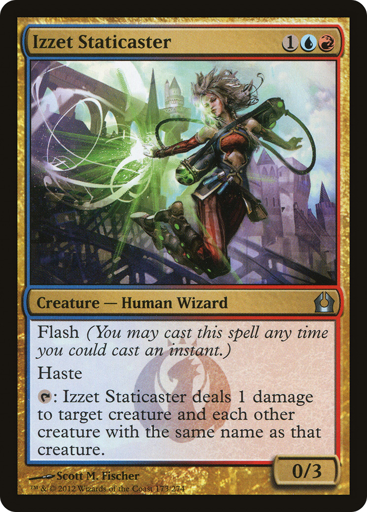 Izzet Staticaster (RTR-173) - Return to Ravnica Foil - Premium MTG Single from Wizards of the Coast - Just $0.46! Shop now at Game Crave Tournament Store