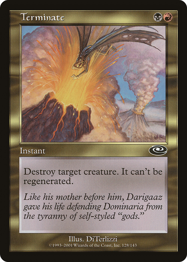 Terminate (PLS-128) - Planeshift Foil - Premium MTG Single from Wizards of the Coast - Just $5.54! Shop now at Game Crave Tournament Store