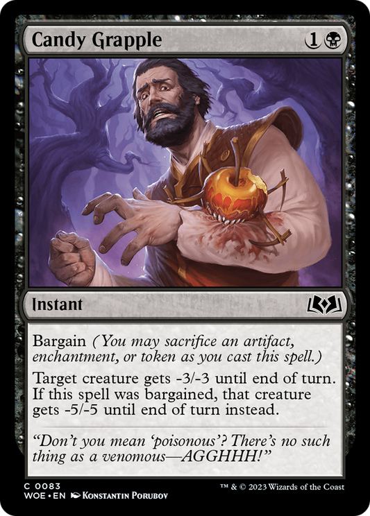 Candy Grapple (WOE-083) - Wilds of Eldraine - Premium MTG Single from Wizards of the Coast - Just $0.08! Shop now at Game Crave Tournament Store