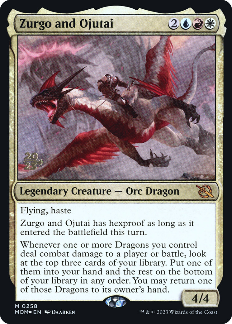 Zurgo and Ojutai (PMOM-258S) - March of the Machine Promos Foil - Premium MTG Single from Wizards of the Coast - Just $0.88! Shop now at Game Crave Tournament Store