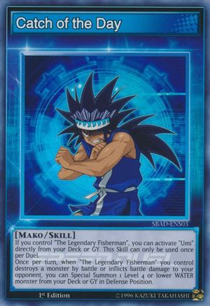Catch of the Day (SBAD-ENS03) - Speed Duel: Attack from the Deep 1st Edition - Premium Yugioh Single from Konami - Just $0.30! Shop now at Game Crave Tournament Store