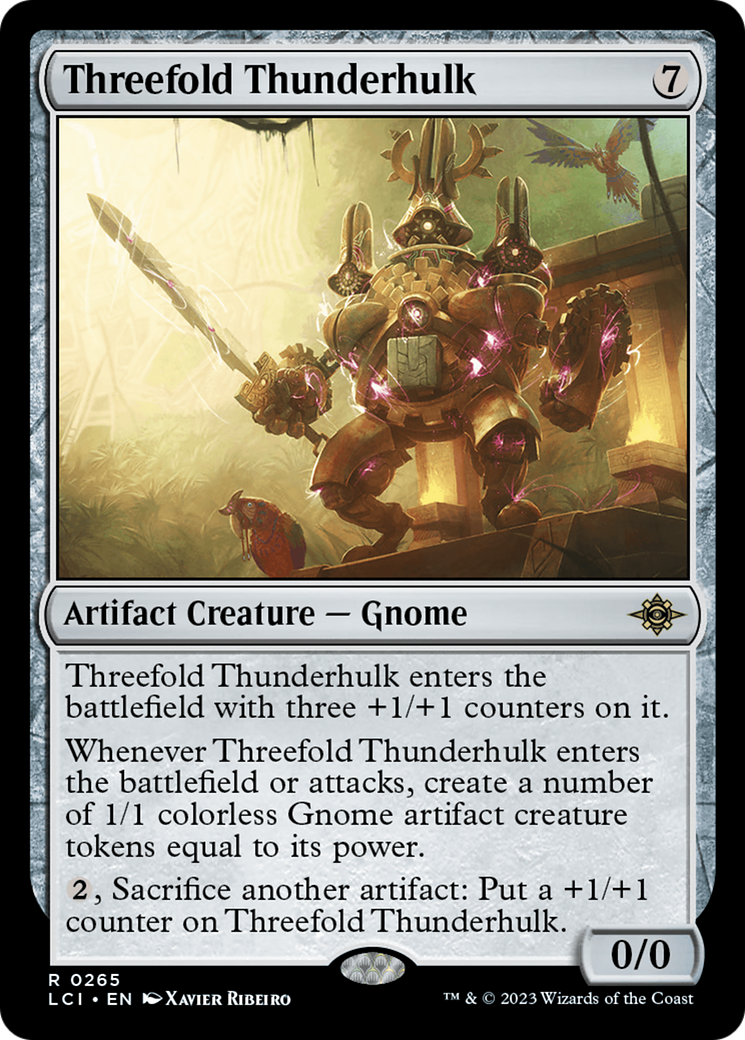 Threefold Thunderhulk (LCI-265) - The Lost Caverns of Ixalan - Premium MTG Single from Wizards of the Coast - Just $0.14! Shop now at Game Crave Tournament Store