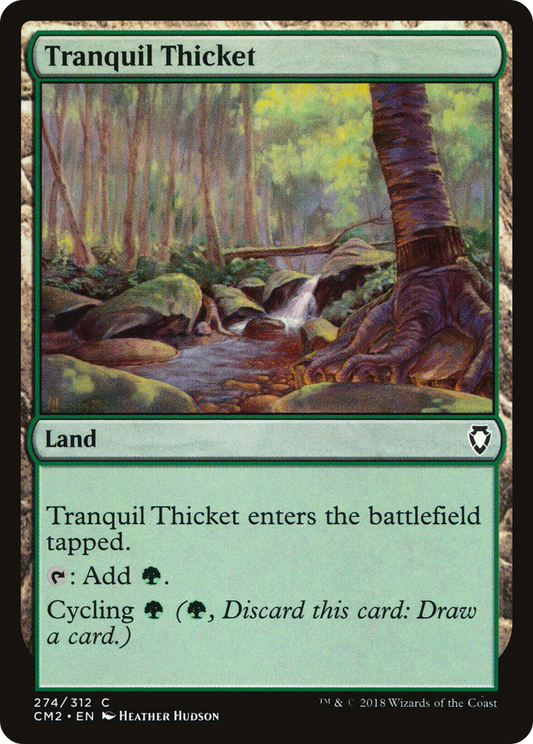 Tranquil Thicket (CM2-274) - Commander Anthology Volume II - Premium MTG Single from Wizards of the Coast - Just $0.08! Shop now at Game Crave Tournament Store