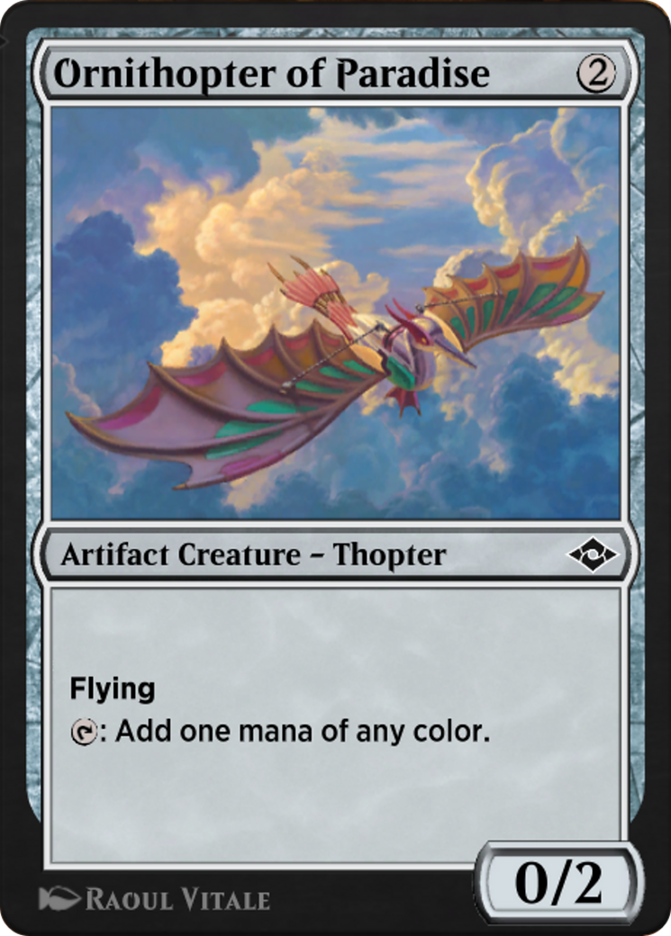 Ornithopter of Paradise (J21-753) - Jumpstart: Historic Horizons - Premium MTG Single from Wizards of the Coast - Just $0! Shop now at Game Crave Tournament Store