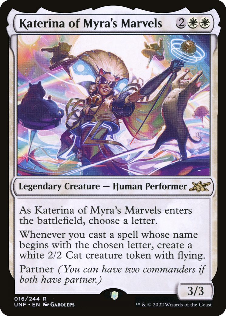Katerina of Myra's Marvels (UNF-016) - Unfinity - Premium MTG Single from Wizards of the Coast - Just $0.25! Shop now at Game Crave Tournament Store