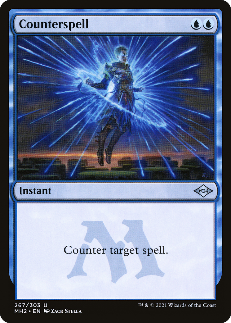 Counterspell (MH2-267) - Modern Horizons 2 Etched Foil - Premium MTG Single from Wizards of the Coast - Just $0.40! Shop now at Game Crave Tournament Store