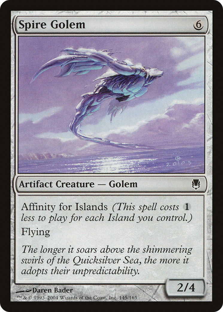 Spire Golem (DST-145) - Darksteel Foil - Premium MTG Single from Wizards of the Coast - Just $0.96! Shop now at Game Crave Tournament Store