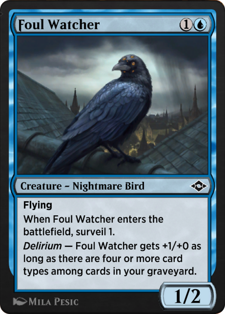 Foul Watcher (J21-194) - Jumpstart: Historic Horizons - Premium MTG Single from Wizards of the Coast - Just $0! Shop now at Game Crave Tournament Store