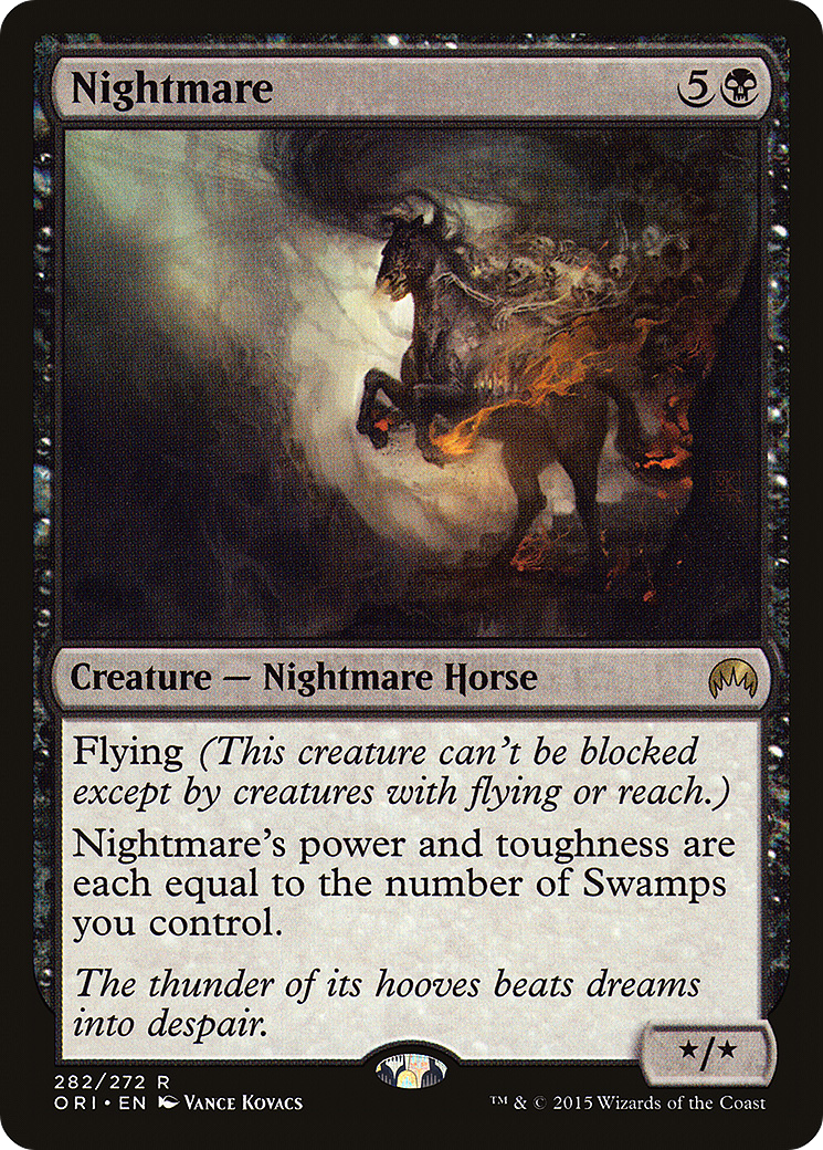 Nightmare (ORI-282) - Magic Origins - Premium MTG Single from Wizards of the Coast - Just $0.08! Shop now at Game Crave Tournament Store