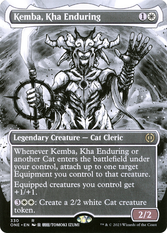 Kemba, Kha Enduring (ONE-330) - Phyrexia: All Will Be One: (Showcase) (Borderless) - Premium MTG Single from Wizards of the Coast - Just $0.08! Shop now at Game Crave Tournament Store