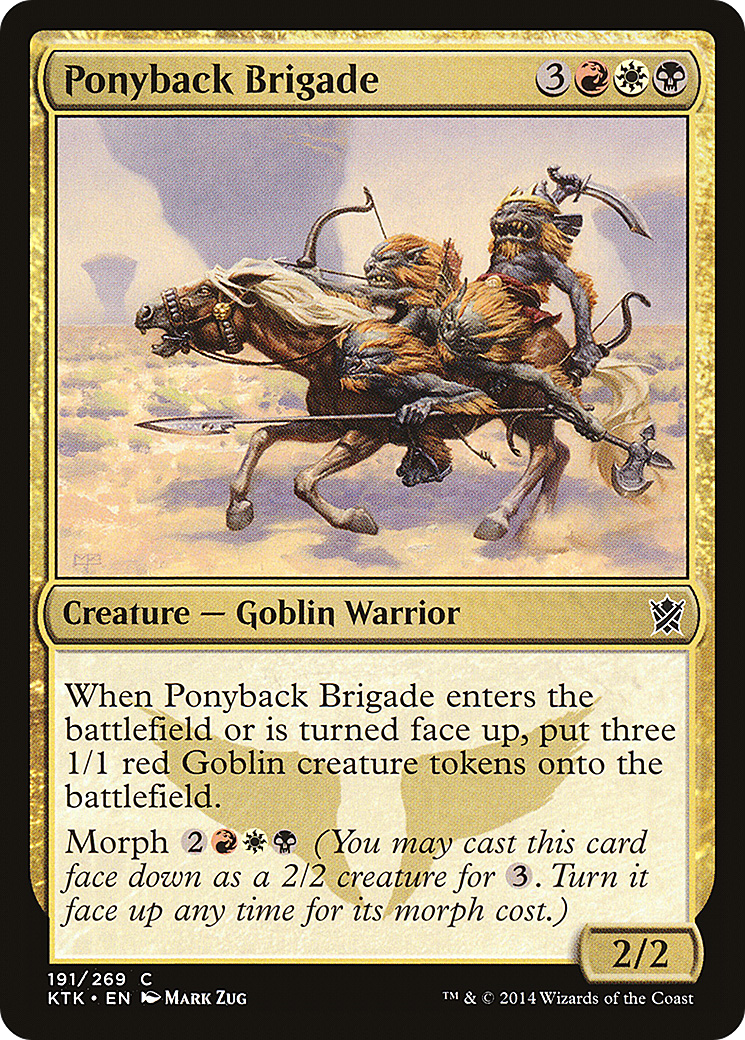 Ponyback Brigade (KTK-191) - Khans of Tarkir - Premium MTG Single from Wizards of the Coast - Just $0.08! Shop now at Game Crave Tournament Store