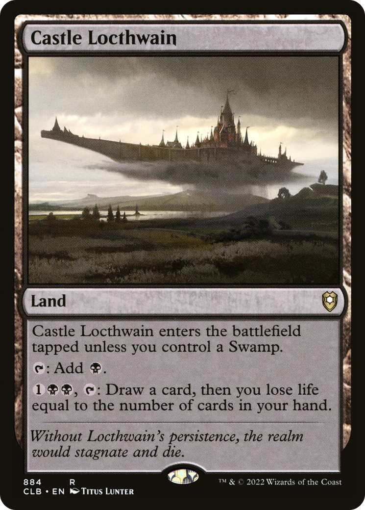 Castle Locthwain (CLB-884) - Commander Legends: Battle for Baldur's Gate - Premium MTG Single from Wizards of the Coast - Just $1.02! Shop now at Game Crave Tournament Store